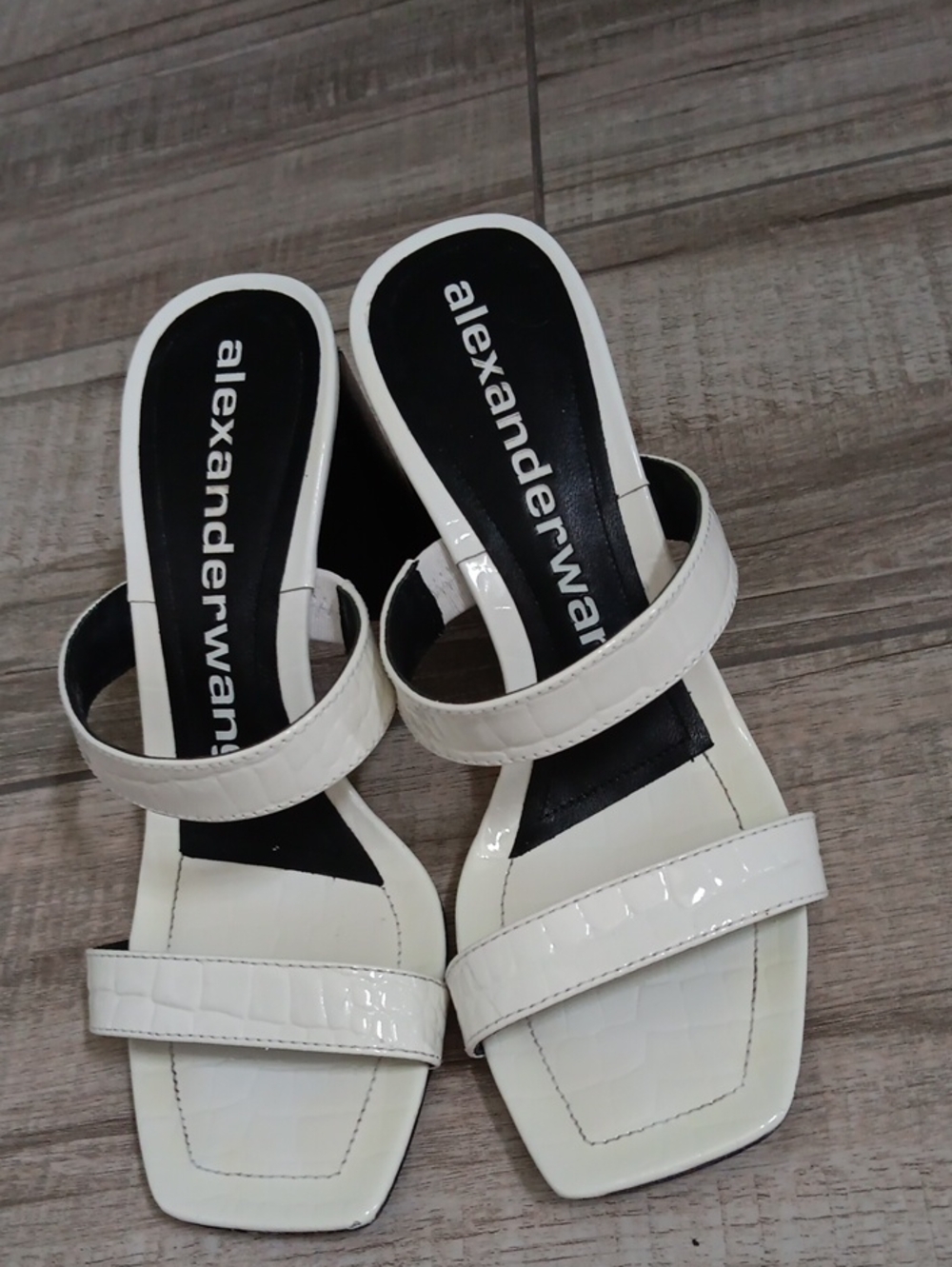 ALEXANDER WANG..BLOCK HEEL MULES..SIZE 38.5 - Picture 2 of 9